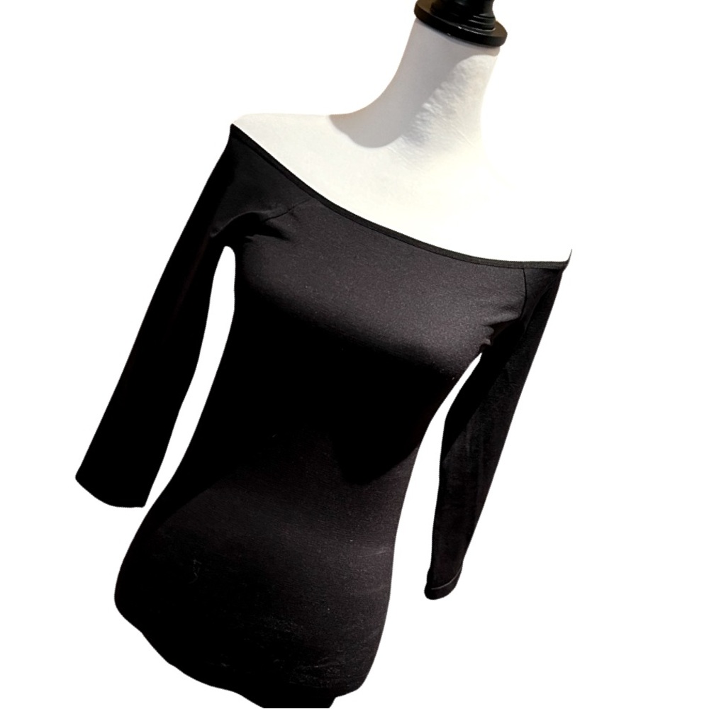 Sugarlips brand, ballerina style, leotard look, off the shoulder “tunic” top.
